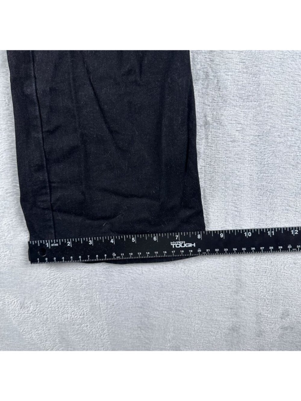 Womens Wide Leg Pants Size Medium Flat Front Button Fly Front Pockets Black - Picture 10 of 11